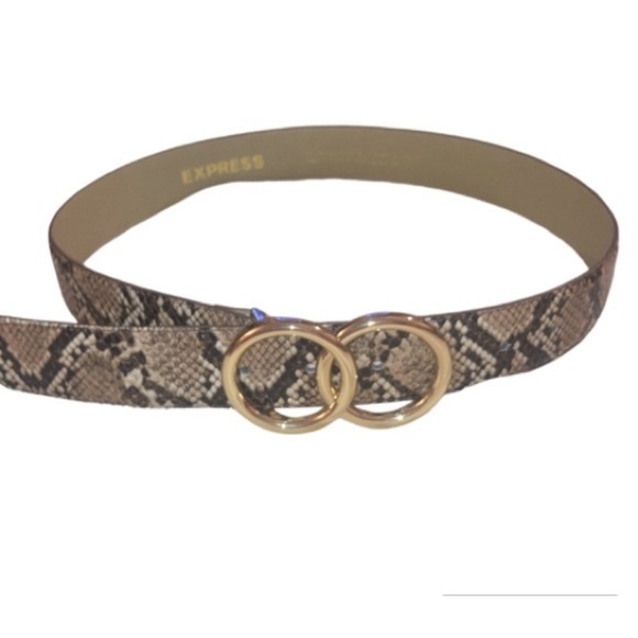Express Accessories - Express Snakeskin belt, size small